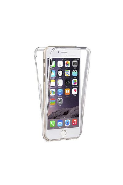 BOEM Carcasă transparentă din silicon cu acoperire completă la 360° pentru iPhone 7 Plus / Plus