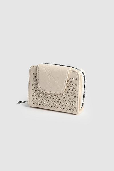 La La'Graccio Paris La'Graccio Paris Women's Shine Stone Useful Wallet Cream