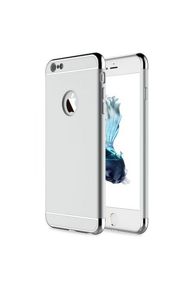 BOEM Apple iPhone 7 case, MyStyle Elegance Luxury 3in1 Silver