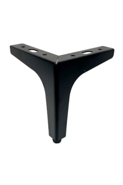 BOEM Metal leg, matte black – modern and durable design, height 150mm