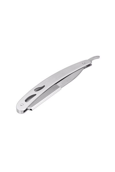 OEM Metal razor with classic blade for trimming / shaving, silver color