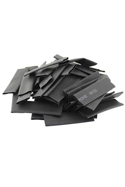 BOEM Βερνίκι θερμοσυστελλόμενος σωλήνας 127 τεμ. / σετ, ανθεκτικός στη φωτιά, συρρίκνωση 2 προς 1, μαύρος