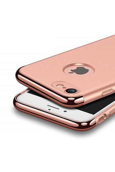 BOEM Apple iPhone 7 case, MyStyle Elegance Luxury 3in1 Rose-Gold
