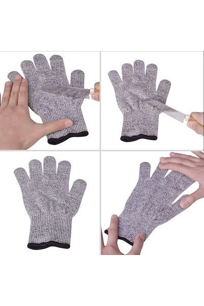 BOEM Anti-cut & anti-stick protective gloves, spandex, fiberglass, anti-cut level 5, unisex,