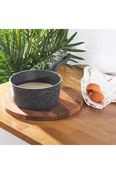 abnturk 14cm Döküm Granit Yanmaz Yapışmaz Sütlük Sosluk Derin Tava Yumurta Ha...