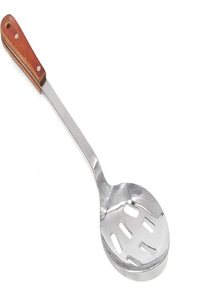 News Corporation 34C Stainless Steel Slotted Spoon, Premium Quality, Made in Japan