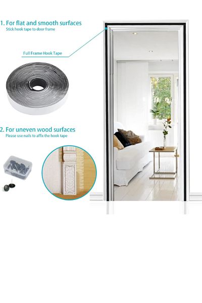 BOEM Insect Net, Magnet, Black, 90 x 200 cm