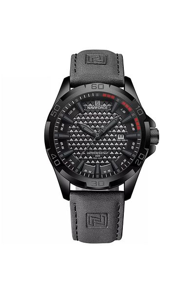 Naviforce Men’s Classic Quartz Watch – Genuine Leather Strap