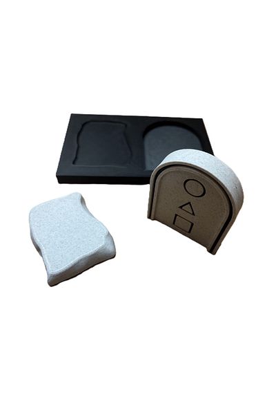 3DONE MODELS Squid Game - Glass Stepping Stones Flying Stone, 3D printed, marble imitation