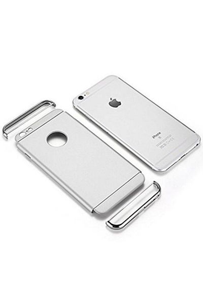 BOEM Apple iPhone 7 case, MyStyle Elegance Luxury 3in1 Silver