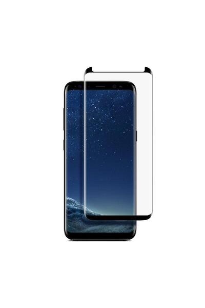 BOEM Φιλμ για γυαλί, Samsung Galaxy S8, πλήρης οθόνη, συμβατό με θήκη, μαύρο