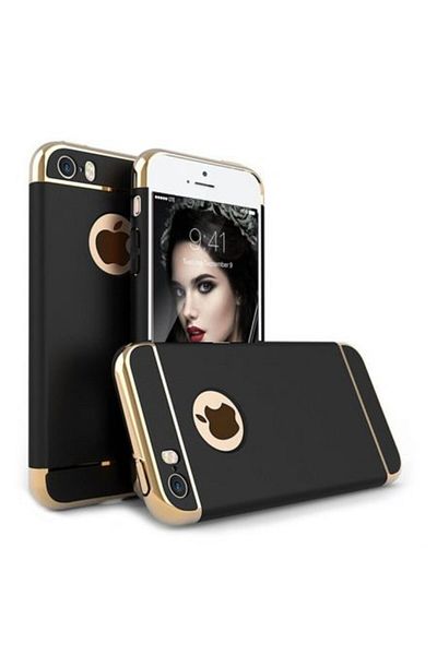 BOEM IPhone 7 Plus case, MyStyle Elegance Luxury 3in1 Black