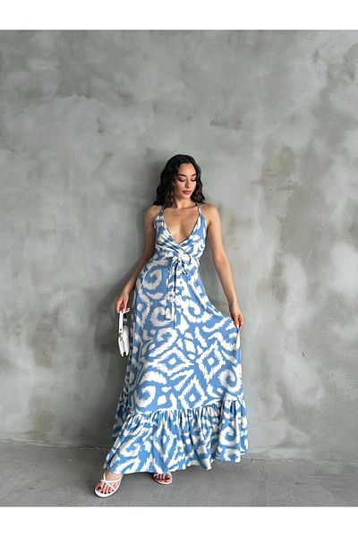Moda Lounge Rochie țesută cu guler dublu Culoare Floral