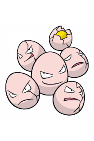 INOVATIX Set de 8 piese, autocolant Pokemon Exeggcute, INOVATIX®. 6 cm