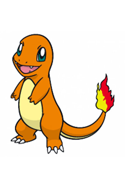 INOVATIX Set de 8 autocolante Pokemon Charmander pentru copii, INOVATIX®. 6 cm