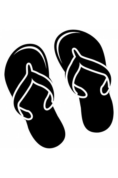 INOVATIX Set de 8 piese, autocolante papuci de plajă, INOVATIX®. 6 cm