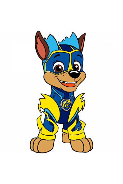 INOVATIX Σετ 8 τεμαχίων, αυτοκόλλητο Paw Patrol Chase με στολή υπερήρωα, INOV...