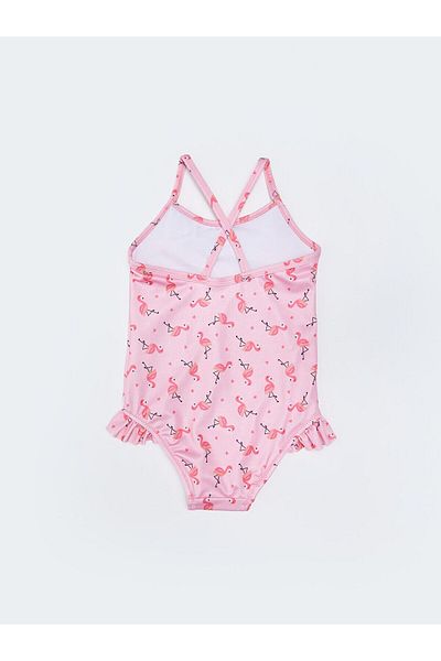 LC Waikiki Flexible Fabric Printed Baby Girl Swimsuit