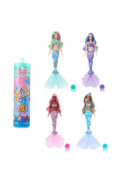 mattel Papusa Barbie Color Reveal, Seria Sirena, cu corset