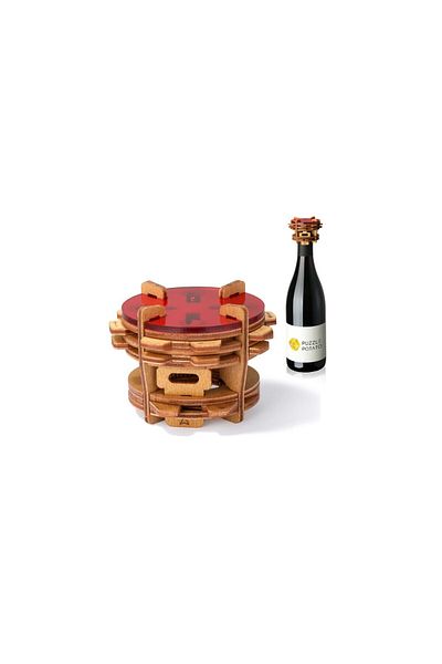 Robotime Topsy-Turvy - Wine Bottle Puzzle, Potato Puzzle, wood