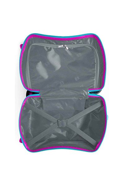 Coral High Motorized Cat Patterned Sit-Check Suitcase