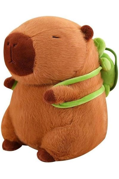 MİLKYADATOYS Cute Capybara Plush Animal 23 cm Brown