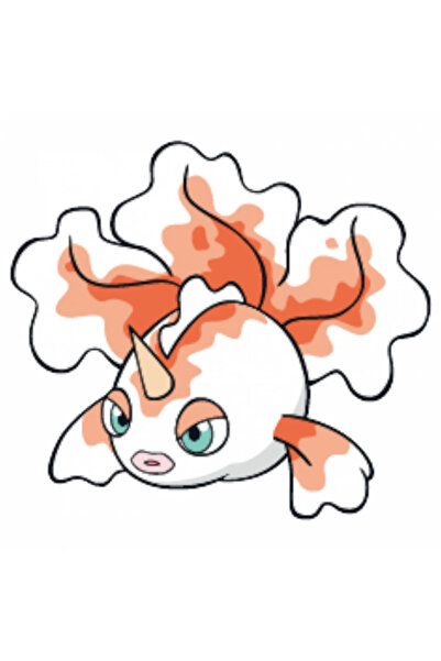 INOVATIX Σετ 8 τεμαχίων, Αυτοκόλλητο Pokemon Goldeen, INOVATIX®. 6 εκ.