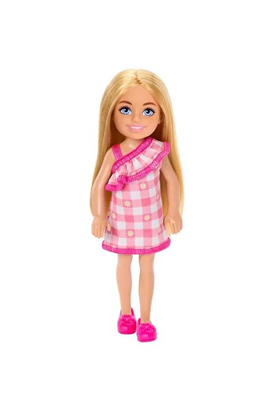 Barbie Aksesuarlı Chelsea Bebekler - Sarışın Pembe Elbiseli Hxm95