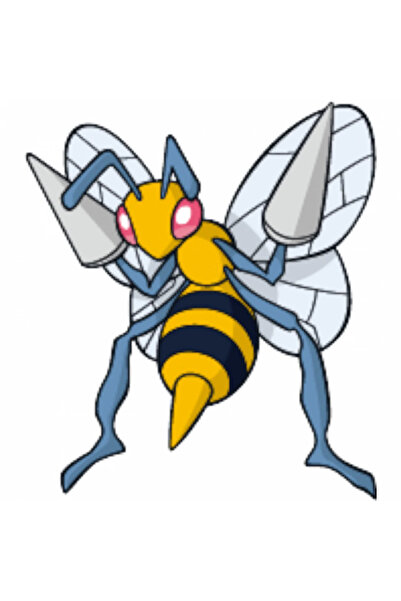 INOVATIX Set de 8 piese, autocolant Pokemon Beedrill, INOVATIX®. 6 cm