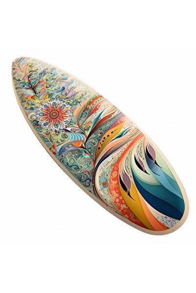 INOVATIX Set de 8 piese, autocolant placă de surf decorat cu flori, INOVATIX®...