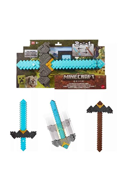 MINECRAFT 2in1 Minecraft Filmi Dönüşebilen Kılıç JFR72