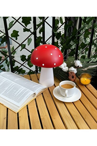 AstreHome Seramik Mantar Dekoratif Obje - Balkon-Çocuk Odası-Mutfak Obje - 24 CM