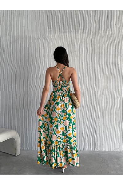 Moda Lounge Φόρεμα με διπλό γιακά υφαντό Floral Χρώμα