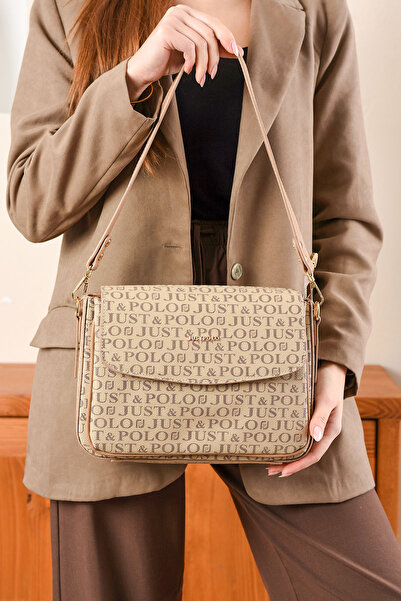 Just Polo Women's 3 Compartment Long Strap Shoulder & Hand Bag