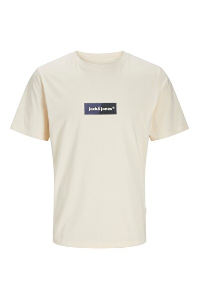 Jack & Jones JORBRONX RECTANGLE TEE SS CREW NECK Muška majica bela T-shirt - ...