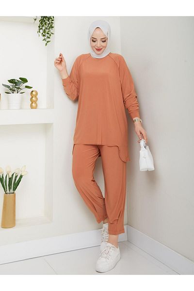 MODAMÜNASİP Our Very Stylish Alya Baggy Detailed Trousers Suit with the Most Beautiful Colors