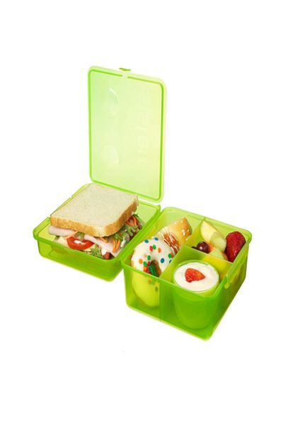 Sistema Lunch Cube Max with Yogurt Pot Assorted