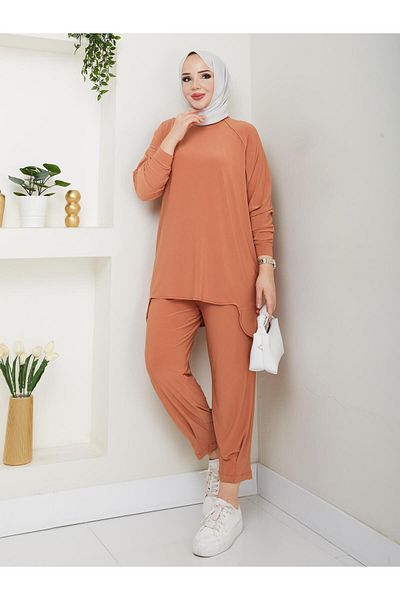 MODAMÜNASİP Our Very Stylish Alya Baggy Detailed Trousers Suit with the Most Beautiful Colors
