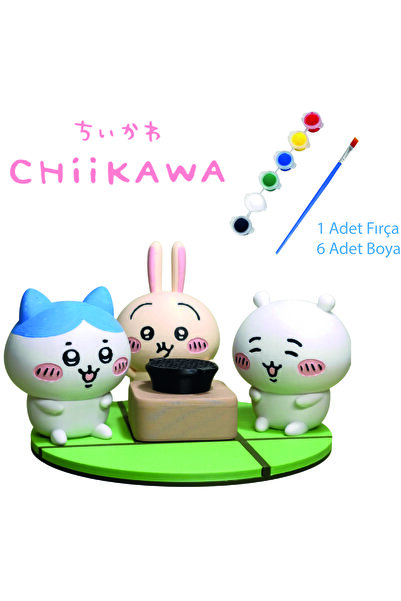 nihonwosekai Chiikawa Anime 3D Karakter Figür Boyama Kiti