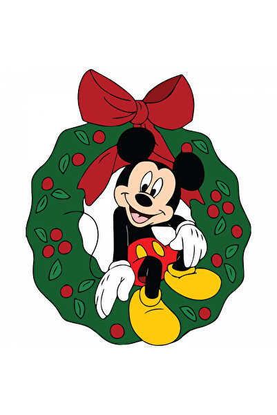 INOVATIX Set de 8 piese, autocolant Mickey Mouse în decorațiuni de Crăciun, I...