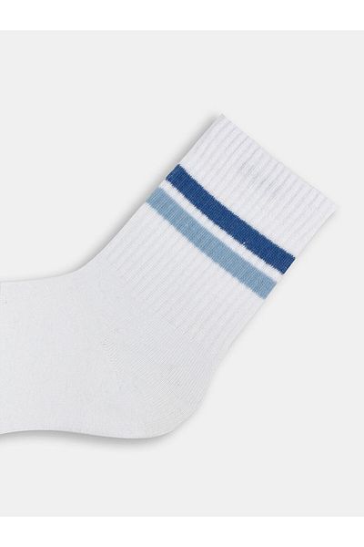 LC Waikiki Lcw Accessories White Striped Men's Socks