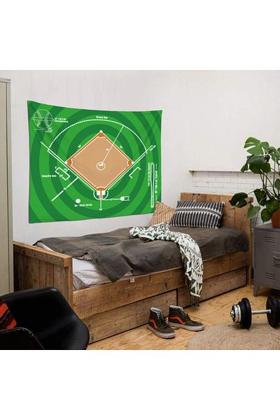 usateamfans Husă de perete de baseball (150x100 cm)