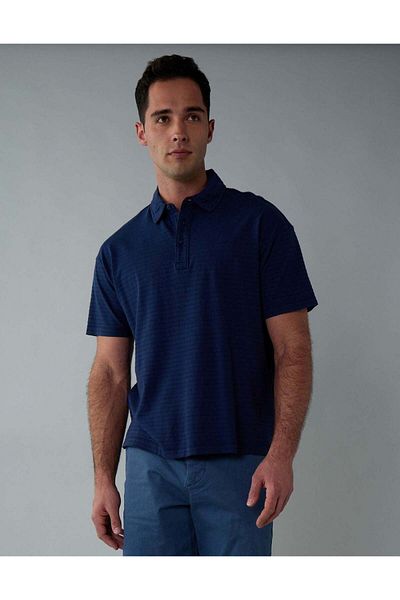 AMERICAN EAGLE AE Textured Polo Shirt
