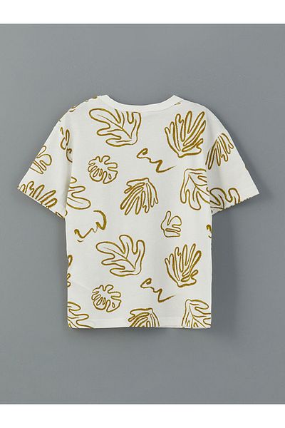 LC Waikiki Stadnart Pattern 100% Cotton Combed Fabric Boy's T-Shirt