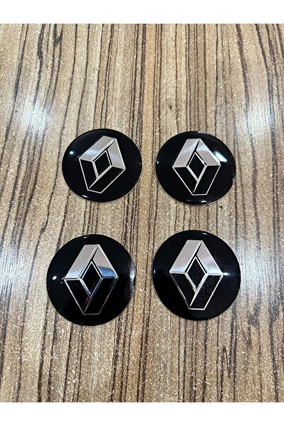 OEM RENAULT Logolu Jant Göbeği Arması Sticker 56 Mm 4 Adet