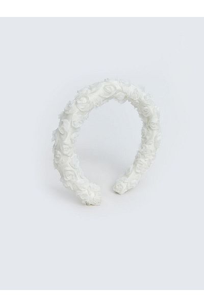 LC Waikiki White Flower Detailed Baby Girl Crown