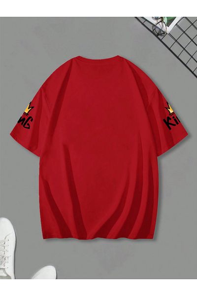 COHERENT Unisex Men/Women Hey Custom Printed Oversize Cotton T-Shirt