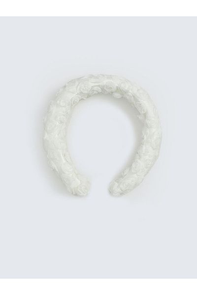 LC Waikiki White Flower Detailed Baby Girl Crown