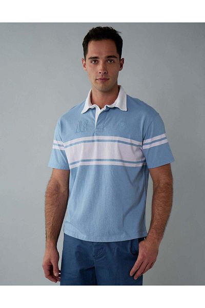AMERICAN EAGLE AE Colorblock Polo Shirt