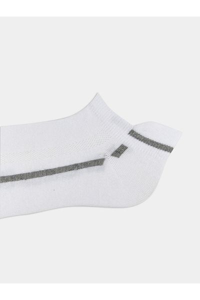 LC Waikiki Lcw Accessories White Striped Men's Booties Socks